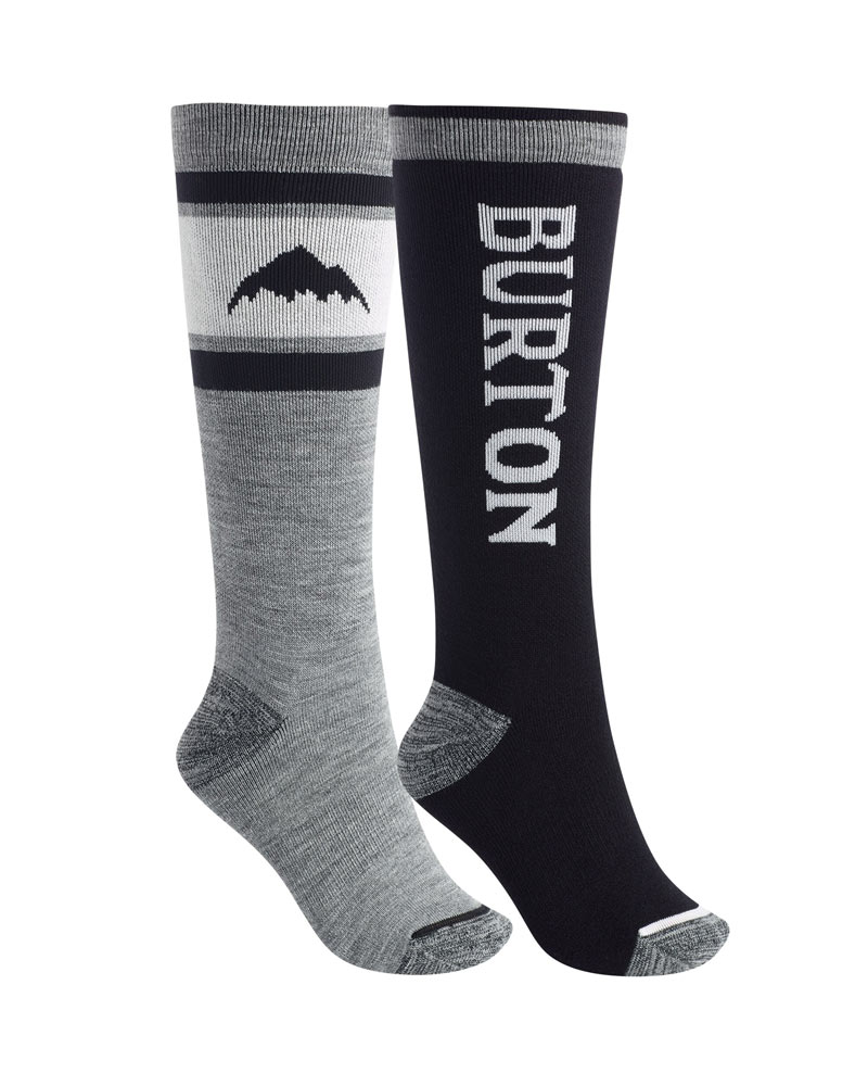 2324 BURTON WMS Weekend Midweight Socks (2 Pack)-True Black (버튼 여성 위크엔드 미드나이트 스노우보드양말)
