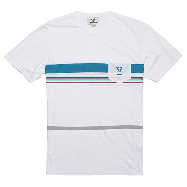VISSLA/비슬라 티셔츠 NEW DREDGES II SS PKT TEE-VWH (비슬라 반팔 티셔츠/스트릿)